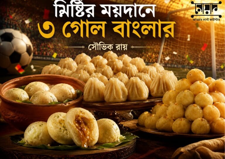 “জলভরা, মনোহরা, মেচা-র ‘জিআই’ প্রাপ্তি! মিষ্টির ময়দানে তিন গোল বাংলার” – সৌভিক রায়